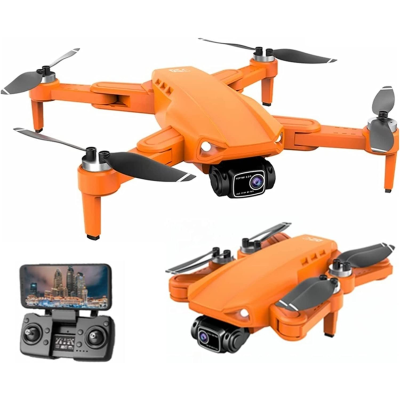 Квадрокоптер с камерой 4K LYZRC L900 Pro SE Orange 30мин Дрон для начинающих обучение WiFi GPS FPV 1200м Подарок USB LED фонарик Бесплатная доставка по всей Украине